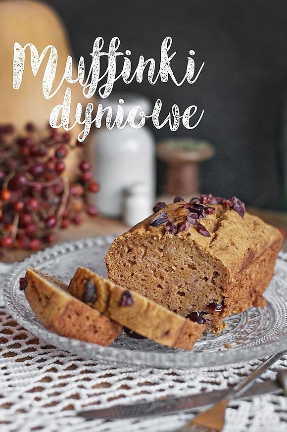 Muffinki dyniowe z żurawiną bezglutenowe paleo