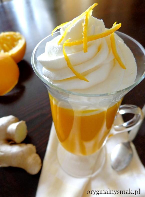Smoothie pomarańczowo-dyniowe z imbirem