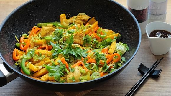 Kurczak teriyaki z chrupiącymi warzywami