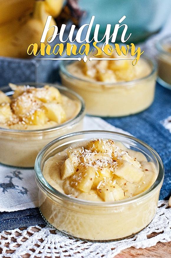Budyń ananasowy bezglutenowy paleo