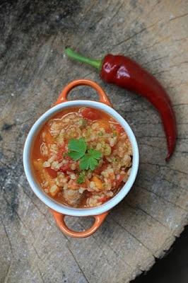 Jesienna zupa z kasza bulgur