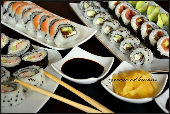 Sushi z tykwą