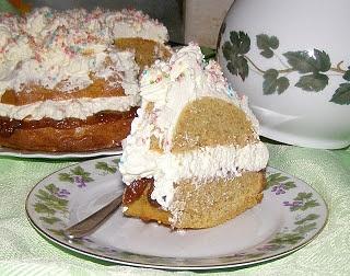 Ciasto z resztek soku z kremem mascarpone