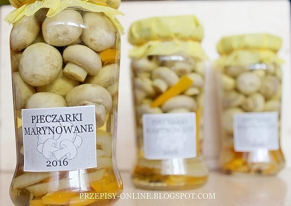 Pieczarki marynowane w occie