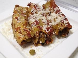 Cannelloni z mięsem mielonym i szpinakiem