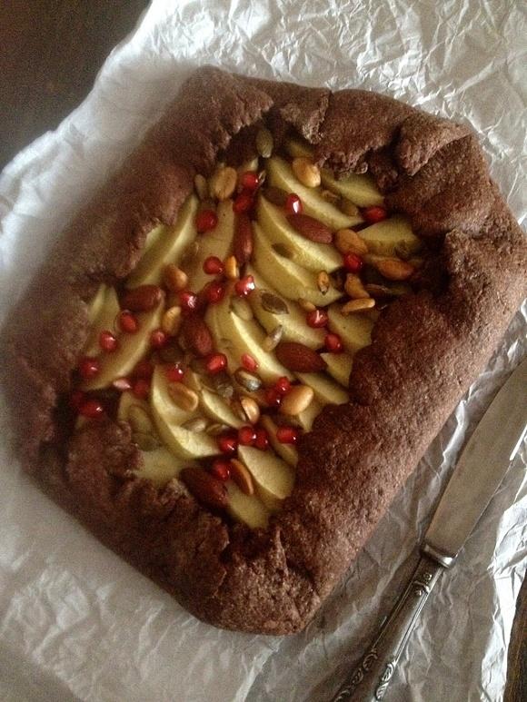 Rustykalna tarta z jabłkami