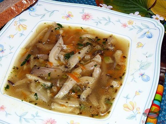 Flaczki z boczniaków wegetariańskie aromatyczne
