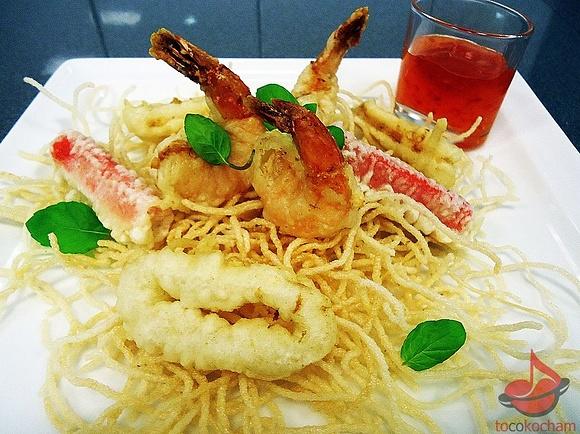 Tempura z owoców morza