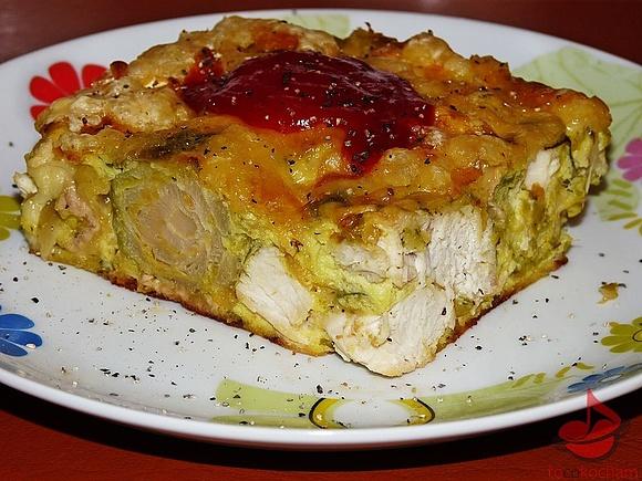 Zapiekanka z brukselki i kurczaka