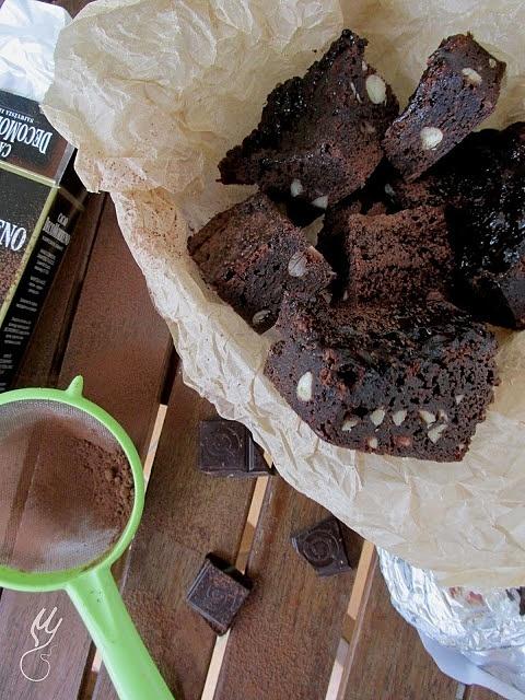 Brownie z migdałami