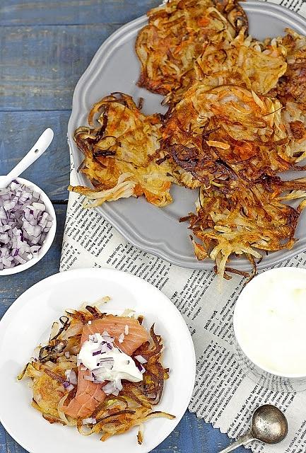 Placuszki ziemniaczano-marchewkowe z porem