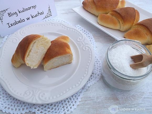 Rogaliki z nadzieniem kokosowym