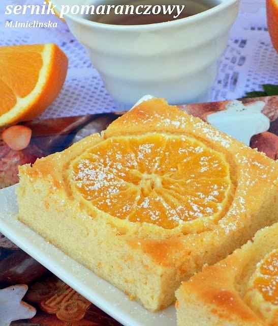 Sernik pomarańczowy bez spodu