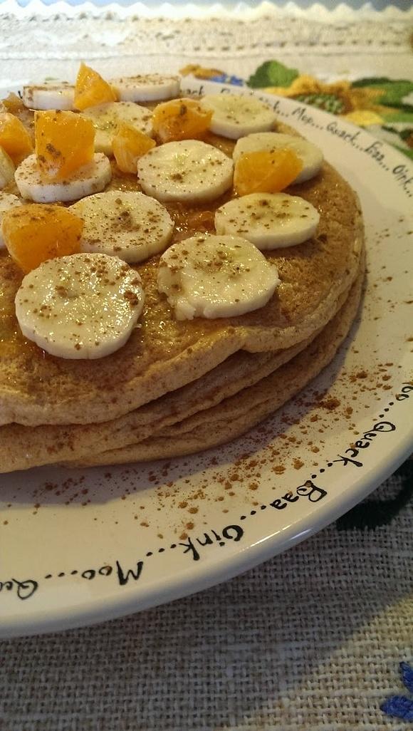 Omlet z lnem i otrębami na słodko
