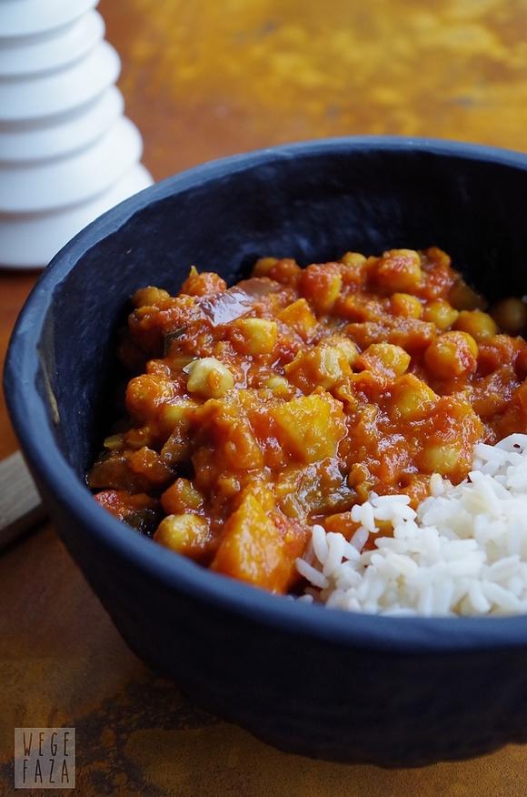 Chana masala z dynią