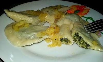 Pierogi ze szpinakiem