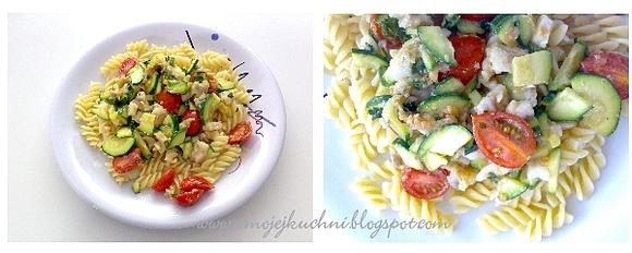 Pasta z rybą i warzywami