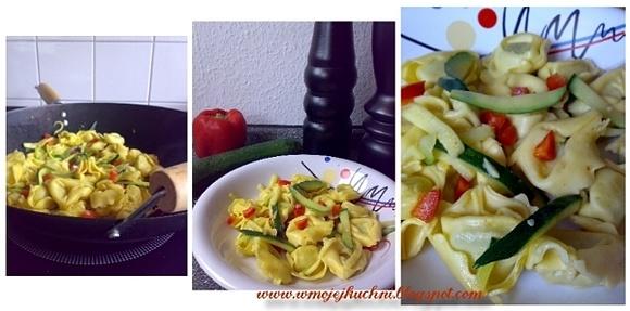 Patelnia z tortellini i warzywami