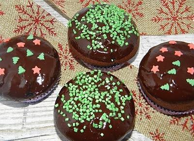 Czekoladowe muffinki z dżemem dyniowym
