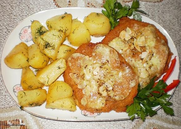 Kotlety schabowe zapiekane pod mozzarellą