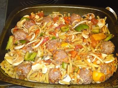 Pulpetowa zapiekanka