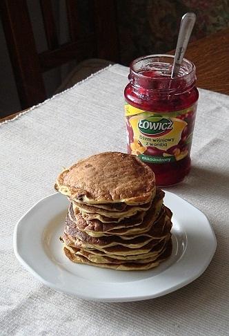 Owsiane kokosowe pancakes