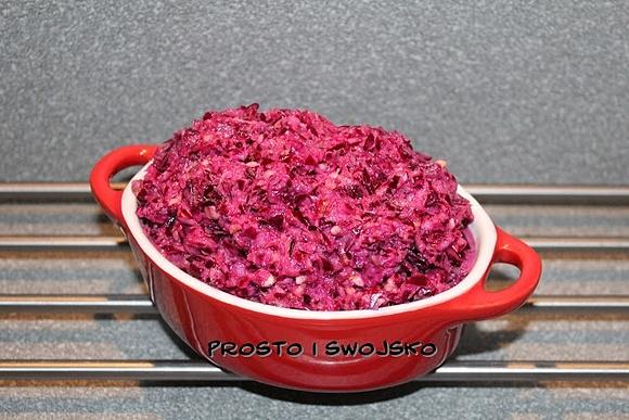 Surówka z czerwonej kapusty z pomarańczą i orzechami w Thermomix