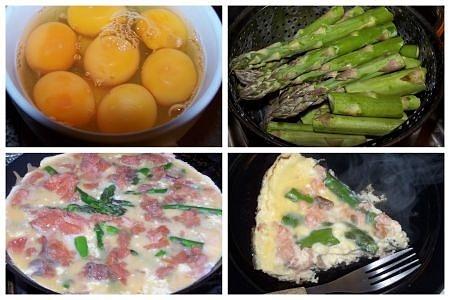 Frittata ze szparagami