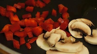 Pieczarki z papryką