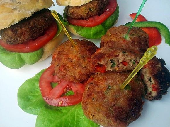 Burgery mięsno-warzywne