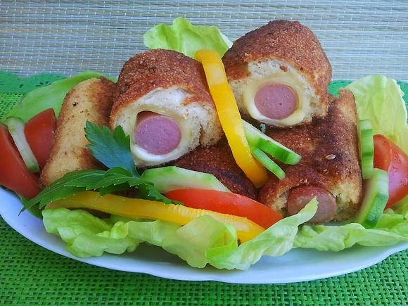 Krokiety z chleba tostowego