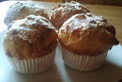 Muffinki z białą czekoladą