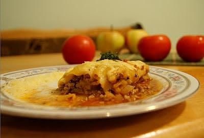 Cannelloni z mięsem mielonym i sosem pomidorowym