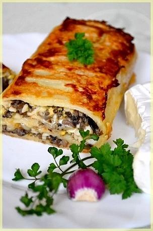 Krokiety z pieczarkami jajkami i serem camembert