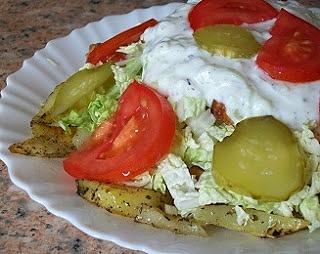Kebab na frytkach wersja dietetyczna