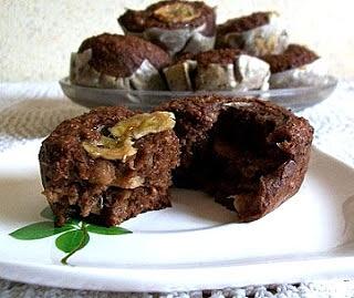 Bananowe muffinki razowe