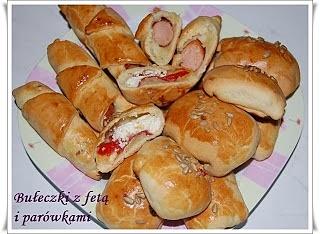 Bułeczki z fetą i roll dogi na imprezę