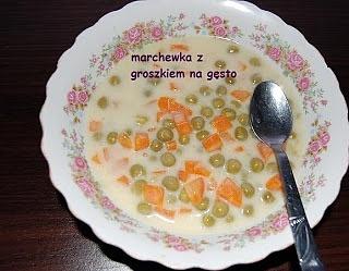 Marchewka z groszkiem na gęsto