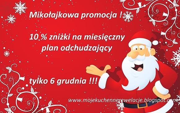 Mikołajkowa promocja na miesięczny plan odchudzający