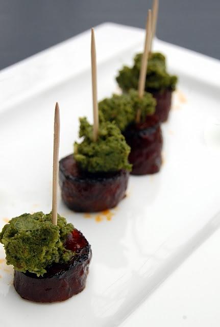 Chorizo i pesto z rukoli