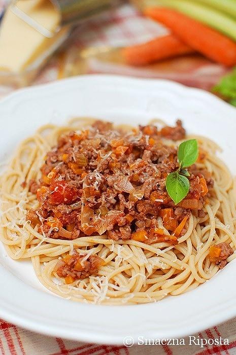 Prawdziwe włoskie spaghetti bolognese
