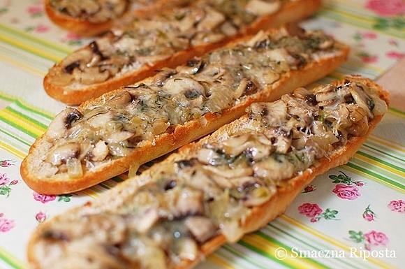 Bruschetta z pieczarkami