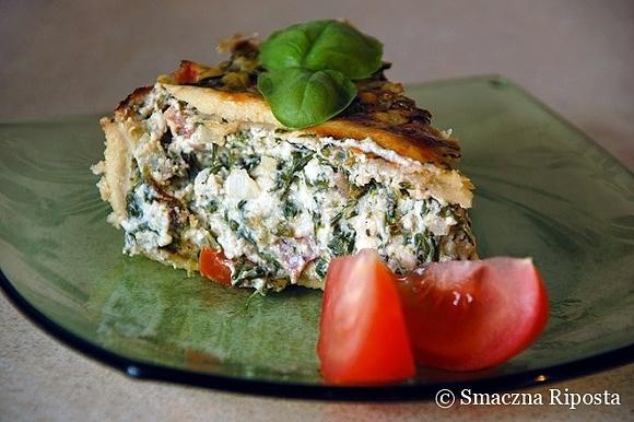 Tarta z ricottą i szpinakiem
