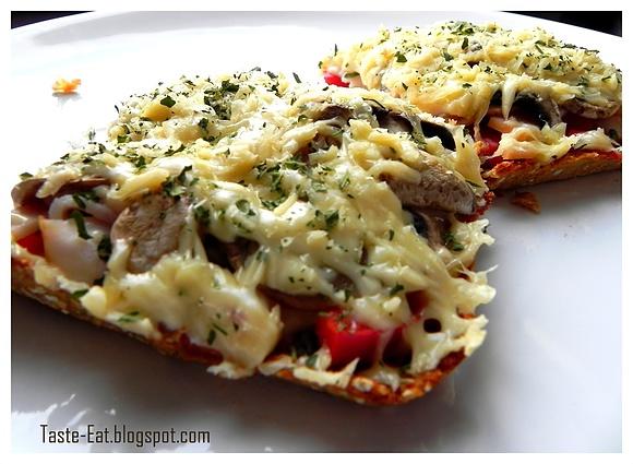 Mini pizza na cieście chlebowym