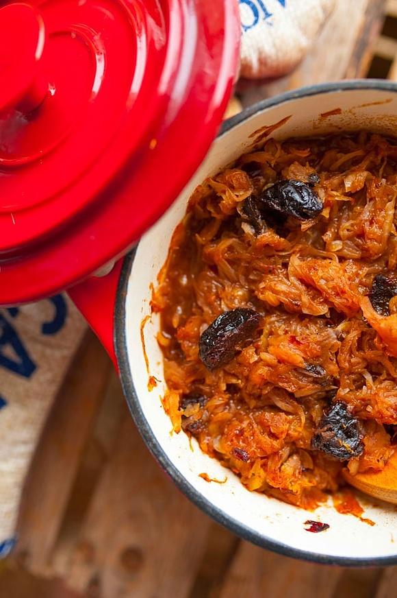 Bigos śliwkowy bez mięsa Wegetariański