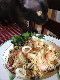 Risotto z owocami morza
