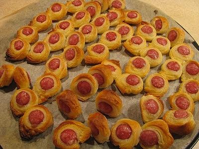 Frankfurterki w cieście francuskim