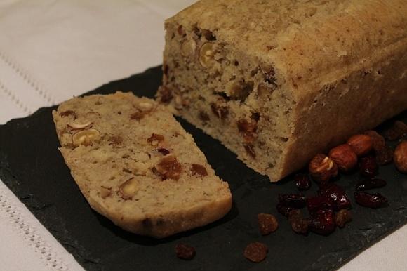 Chlebek bananowy z bakaliami