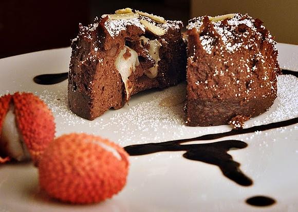 Ekspresowe brownie z liczi