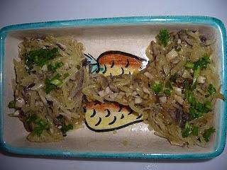 Kalarepa z pieczarkami